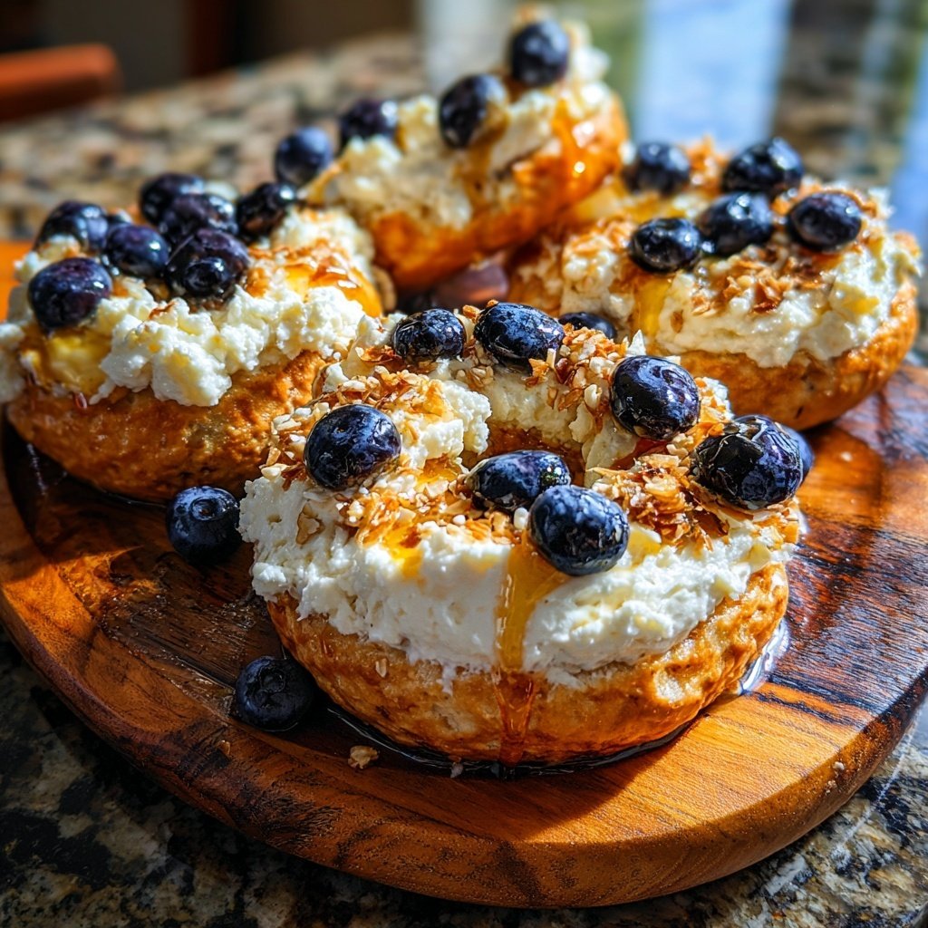 Soft Greek Yogurt Breakfast Bagels