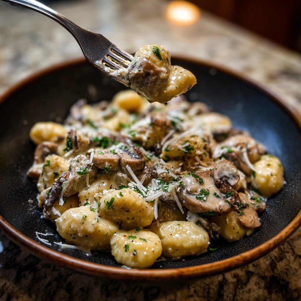 Creamy Mushroom Gnocchi