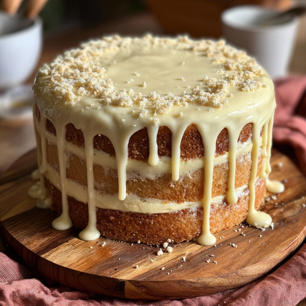 Moist Spring Vanilla Layer Cake