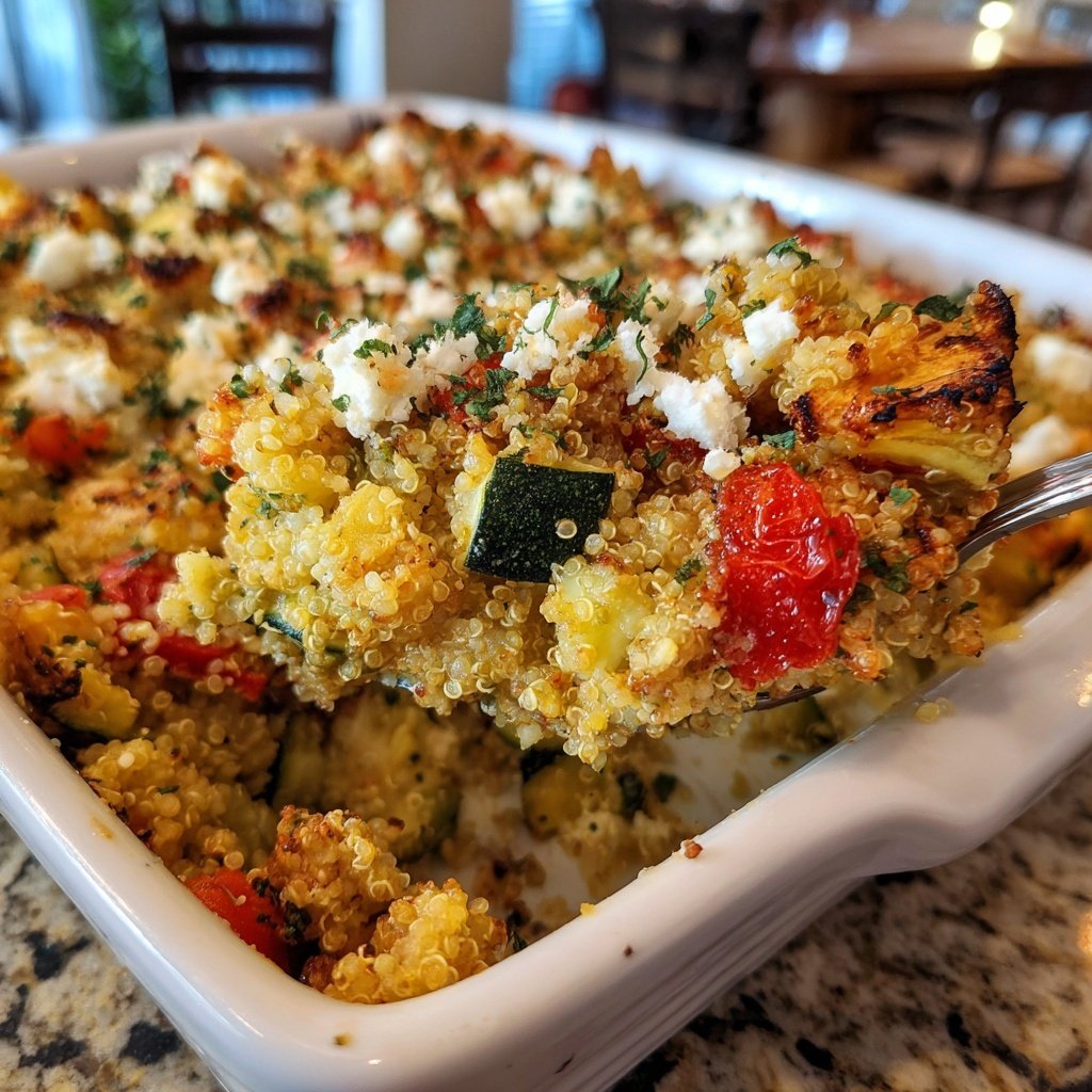 Roasted Vegetable Quinoa Casserole