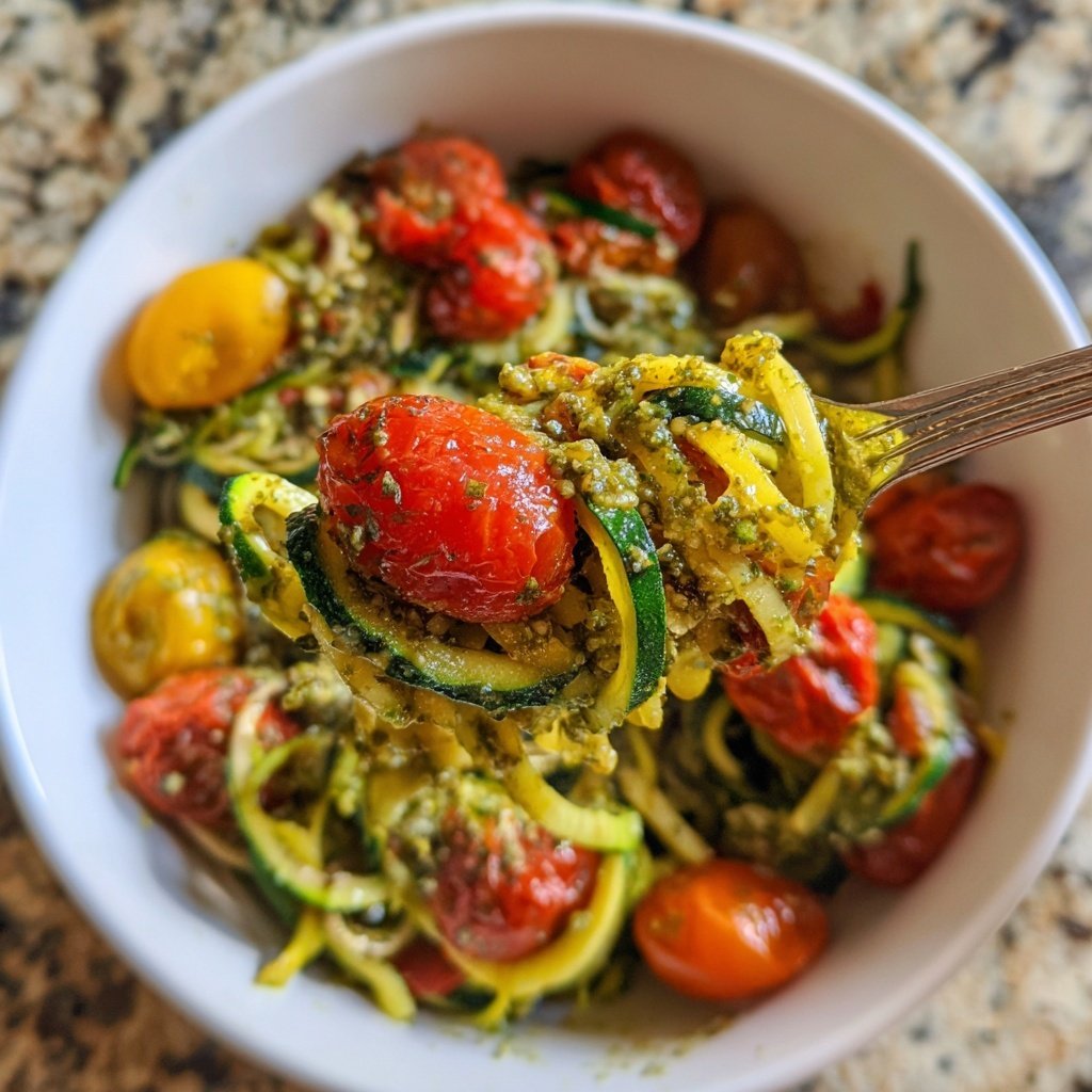 Healthy Dinner Zucchini Noodle Bowl