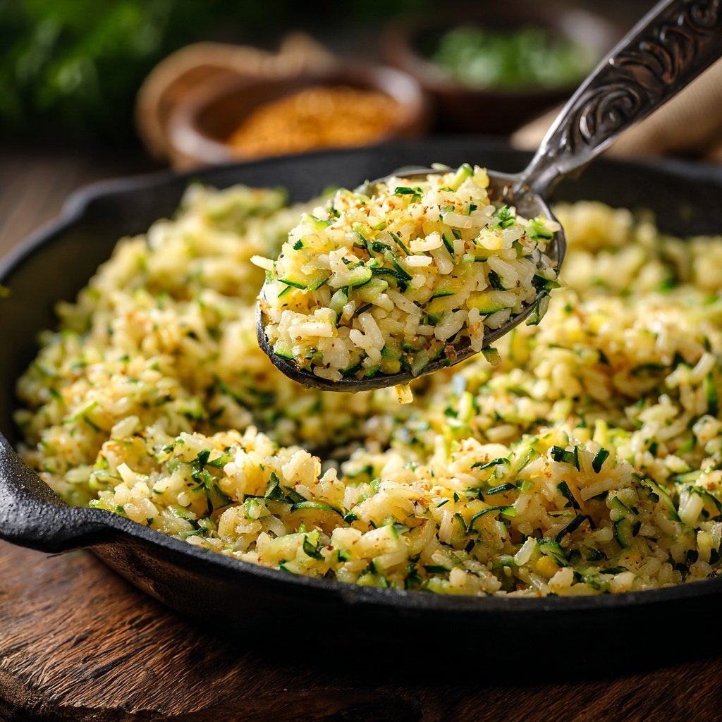 Healthy Zucchini Rice Skillet