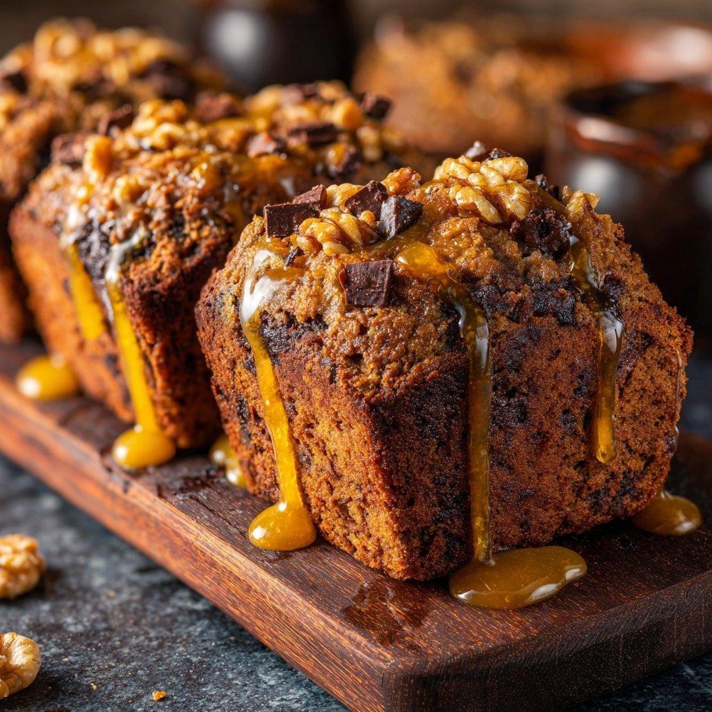 Chocolate Orange Walnut Snack Loaf